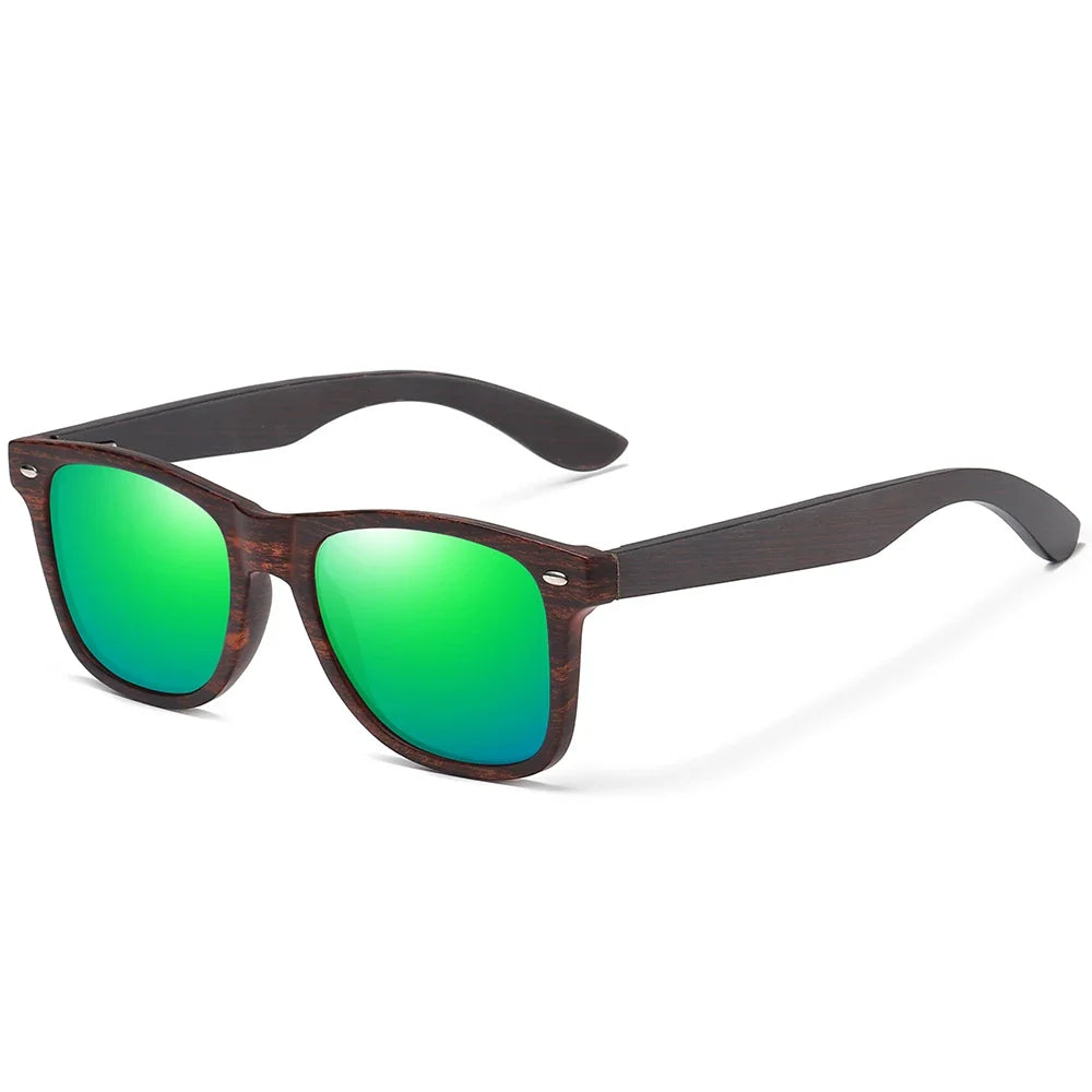 Handmade Natural Wooden Sunglasses Men Polarized Eyewear Women Mirror Vintage Oculos De Sol Masculino UV400 Polarized Lens