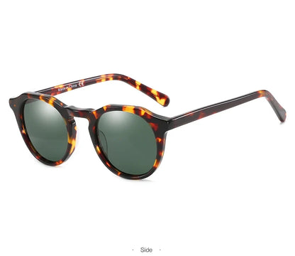 Fashion Acetate Polarized Sunglasses Round Vintage  Shade UV400 New Men/Women Retro Sun Glasses 600001S
