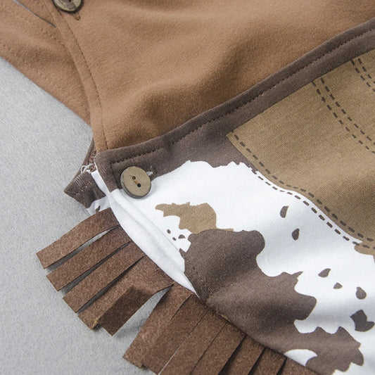 Cowboy Cow Boy Costume Rompers for Baby Boys Toddler Infant Halloween Christmas Birthday Party Cosplay Fancy Dress