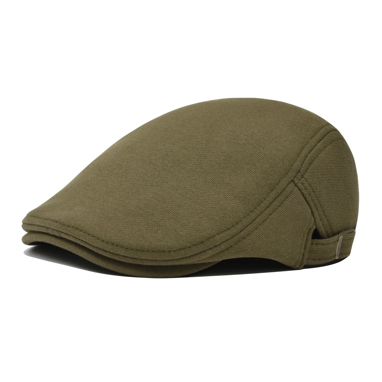 100% Cotton Men Black Flat Ivy Cap Soft Solid Color Gatsby Driving Cabbie Casual Hat Adjustable Newsboy Caps