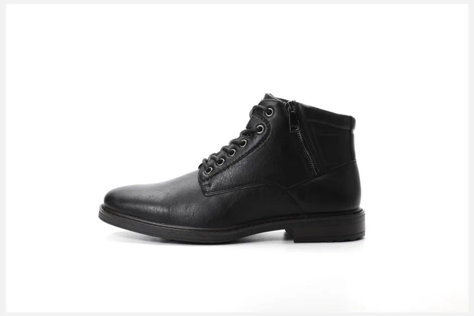 2026 Autumn/ Winter Men Boots Zip Lace-up Ankle Boots Smart Business Work Office Dress Shoes  Man Shoes