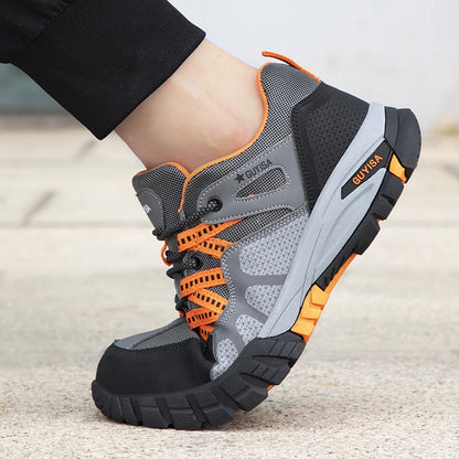 Men Steel Toe Safety Shoes Indestructible Construction Working Shoes Protection Male Footwear Breathable Hiking Industry Boots