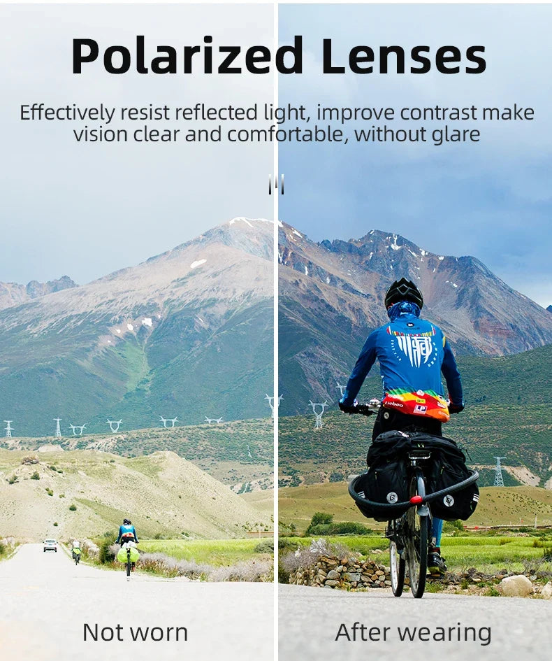 Polarized Glasses UV400 Sunglasses Sport Protection Glasses Bicycle Eyewear Outdoor Hiking Camping Golf Cycling Goggles