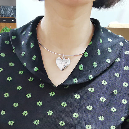 Vintage Simple 925 Sterling Silver Necklace Geometric Choker Shiny And Delicate Collarbone Chain For Women's Golden Jewellery