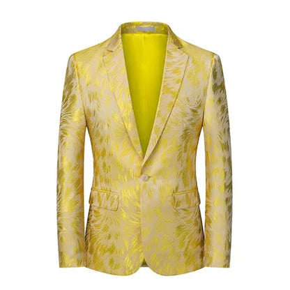 2026 New Red Men's Suit Jacket, Wedding Brands Dress Coat, Stylish Slim Man Costume Homme Single-Breasted Asian Sizes  Blazer