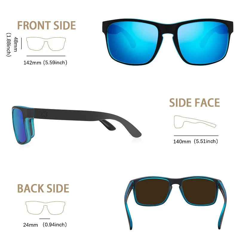 Polarized Sunglasses for Men and Women, Driving Cycling Running UV400 Protection Sun Glasses 8120