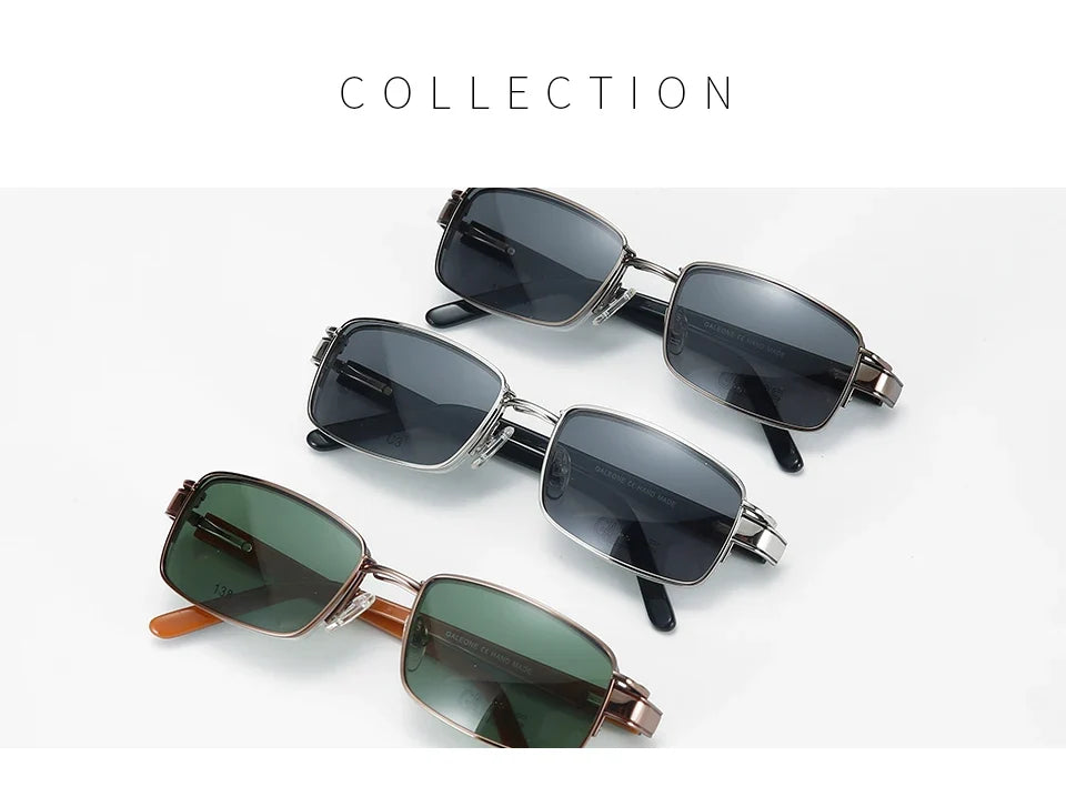 Steampunk Clip On Metal Rectangle Sun Glasses Women Retro Flip 2 In 1 Magnet Men Designer Polarized Shades Sunglasses