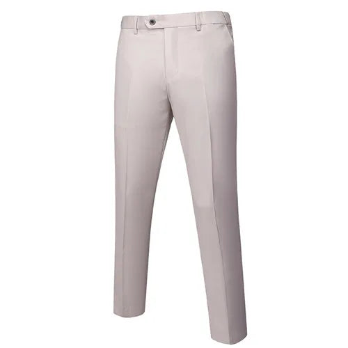 Men's Blue Suit Pants, Red Elegant Man Office Work Pant, Green and Purple Casual Trousers Men 17 Colors Pantalones Hombre