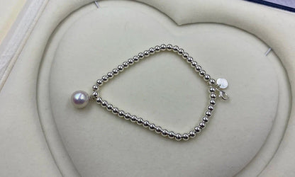 925 Sterling Silver Beads Bracelet Heart Charm Design Fashion Women Girls Lover Best Gift Hot Sale