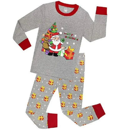 Digger Vehicle Baby Boys Clothes Suits 100% Cotton Children Pajamas Kids Sleepwear Sets Nightgown PJ'S Long Tees Shirts Pant Set