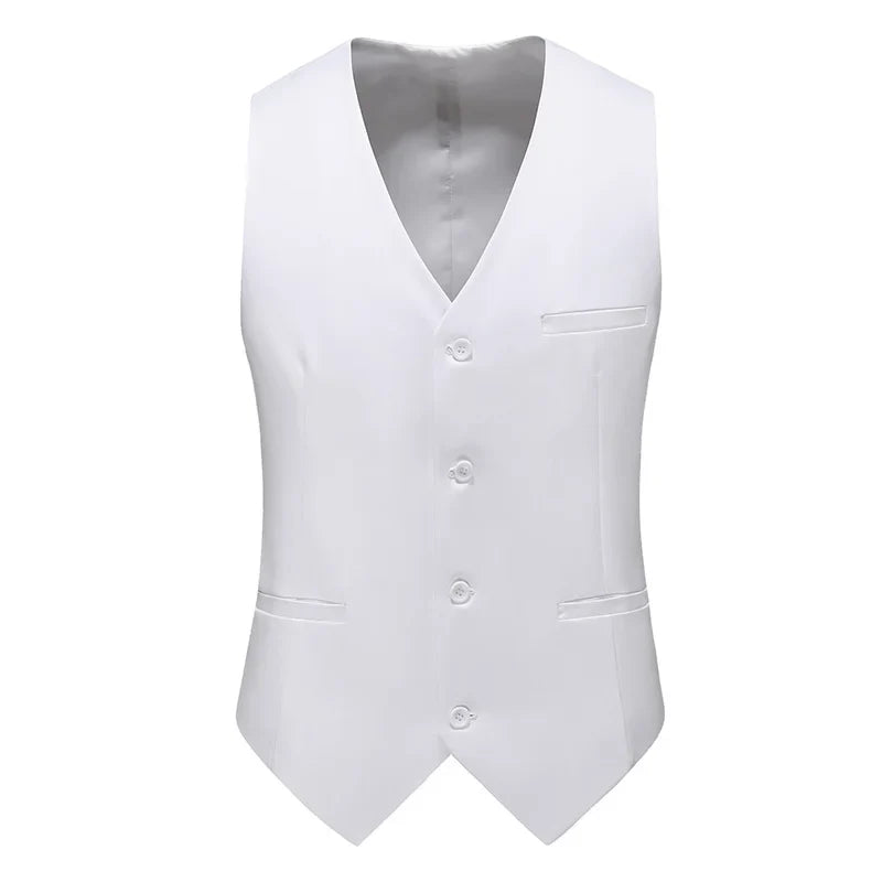 Royal Blue Vest Waistcoat Men's Brand New Slim-Fit V Neck Dress Vests Mens Formal Business Wedding Tuxedo Chaleco Hombre 6xl