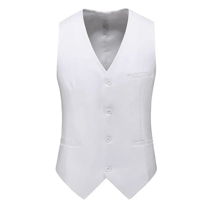 Royal Blue Vest Waistcoat Men's Brand New Slim-Fit V Neck Dress Vests Mens Formal Business Wedding Tuxedo Chaleco Hombre 6xl