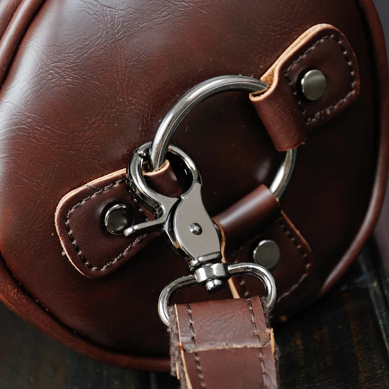 Luxury Retro Barrel Shaped Shoulder Bags Men Crossbody Bag Fashion Design Messenger Bag Mens Crossbody Shoulder Bag Male 2021