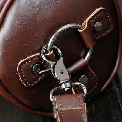 Luxury Retro Barrel Shaped Shoulder Bags Men Crossbody Bag Fashion Design Messenger Bag Mens Crossbody Shoulder Bag Male 2021