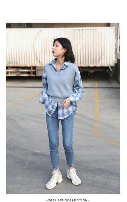 Women Jeans Retro High Waist Stretch Pencil Denim Pants Elastic for Woman Female Trousers Autumn Winter Ladies