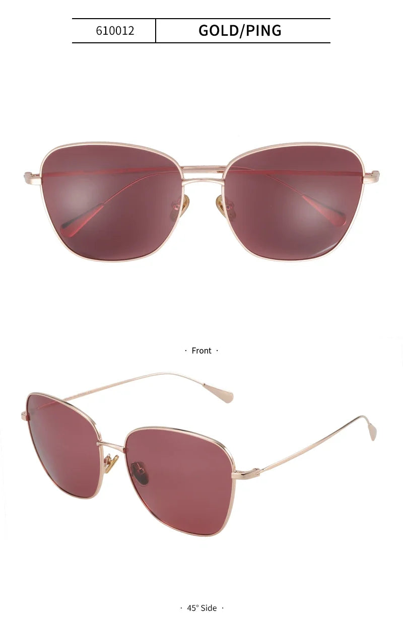 Alloy Pilot Sunglasses Women Driving Retro Sun Glasses Lady UV400 Shade Oculos De Sol