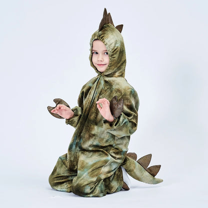 2-8Y Toddler Kids Child Dinosaur T-Rex Costume Cosplay for Boys Halloween Purim Party Disfraz Fantasia Dress Up Hoodie Jumpsuit