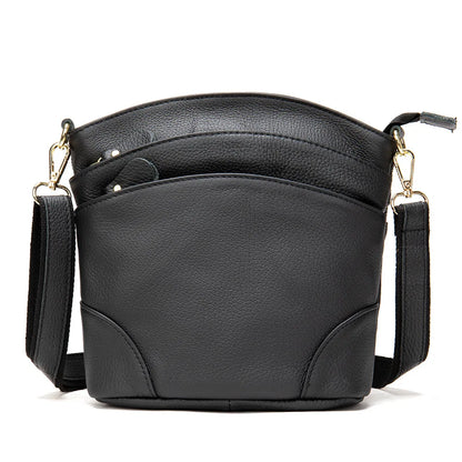 Genuine Leather Women Messenger Bags Cow Leather Crossbody Shoulder Bag Small Female Handbags Capacity Phone Bag for Girls