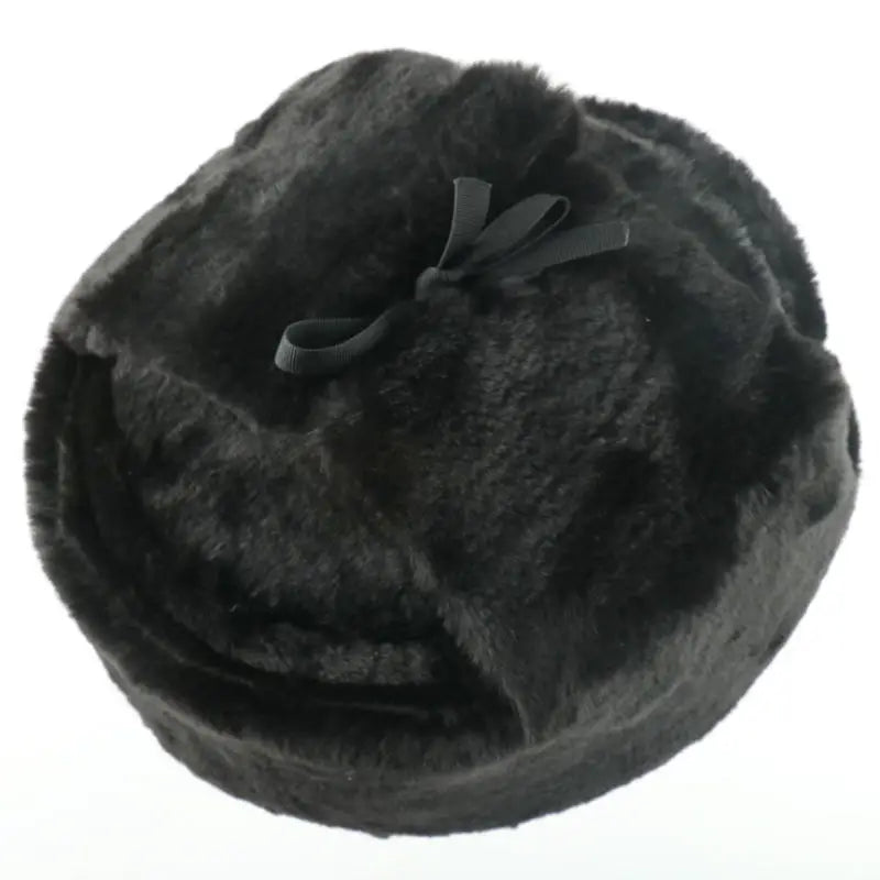 Soviet Badge Ushanka Men&Women Bomber Hats CCCP Army Pilot Trapper Trooper Hat Winter Faux Rabbit Fur Earflap Snow Caps