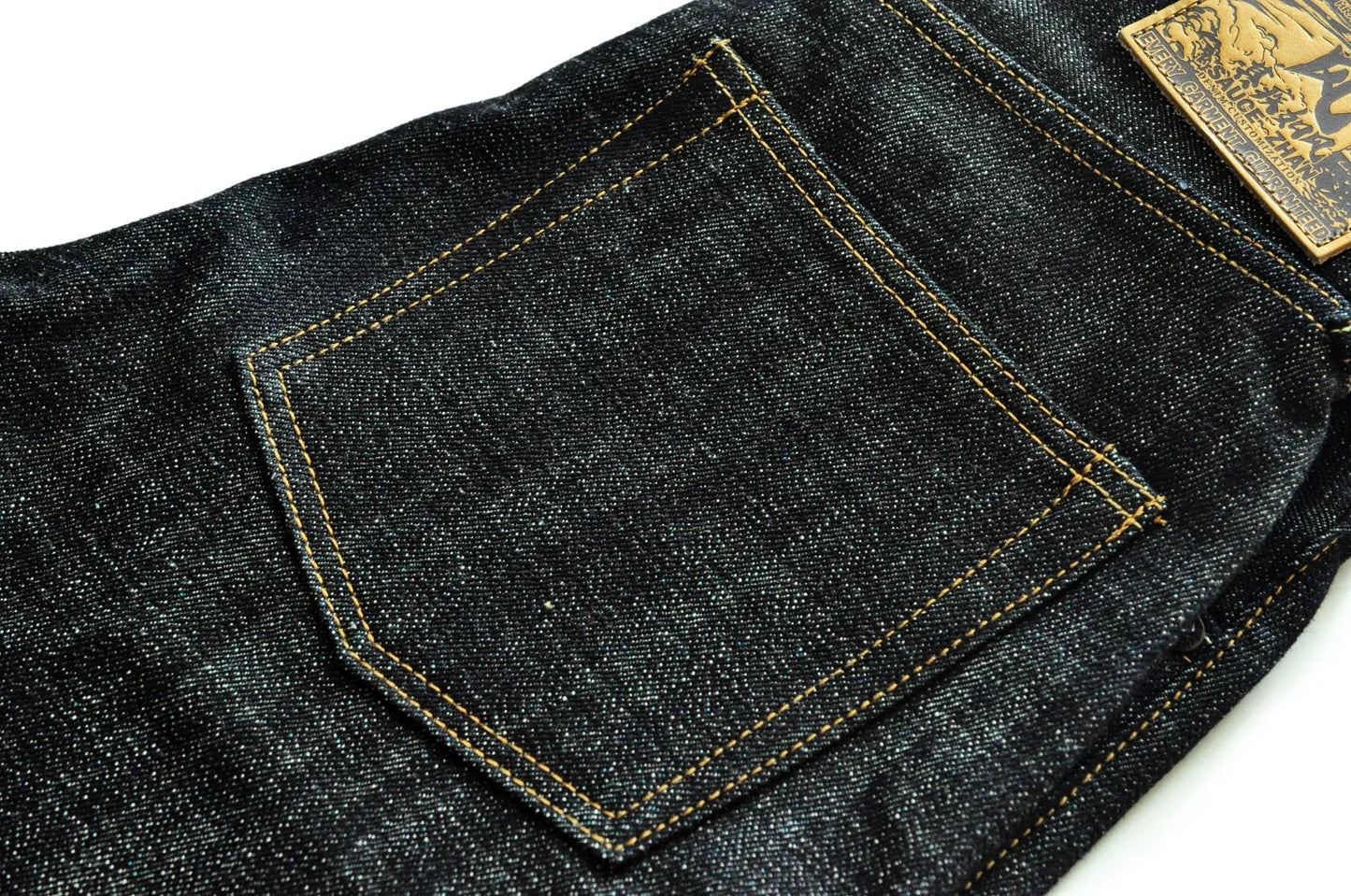 308XX-BO-Wind Jeans for Men Furinkazan Selvedge raw denim Jeans Mens Jeans 66 MODE Fit 16.8 OZ Silver-plated Buttons