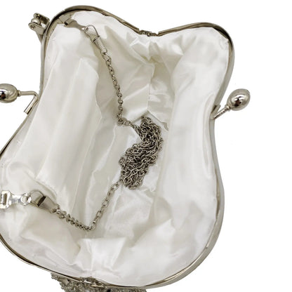 Elegant Frame Women Formal Beaded Evening Purses and Handbags Bridal Sequins Clutch Bag Cocktail Party Bag