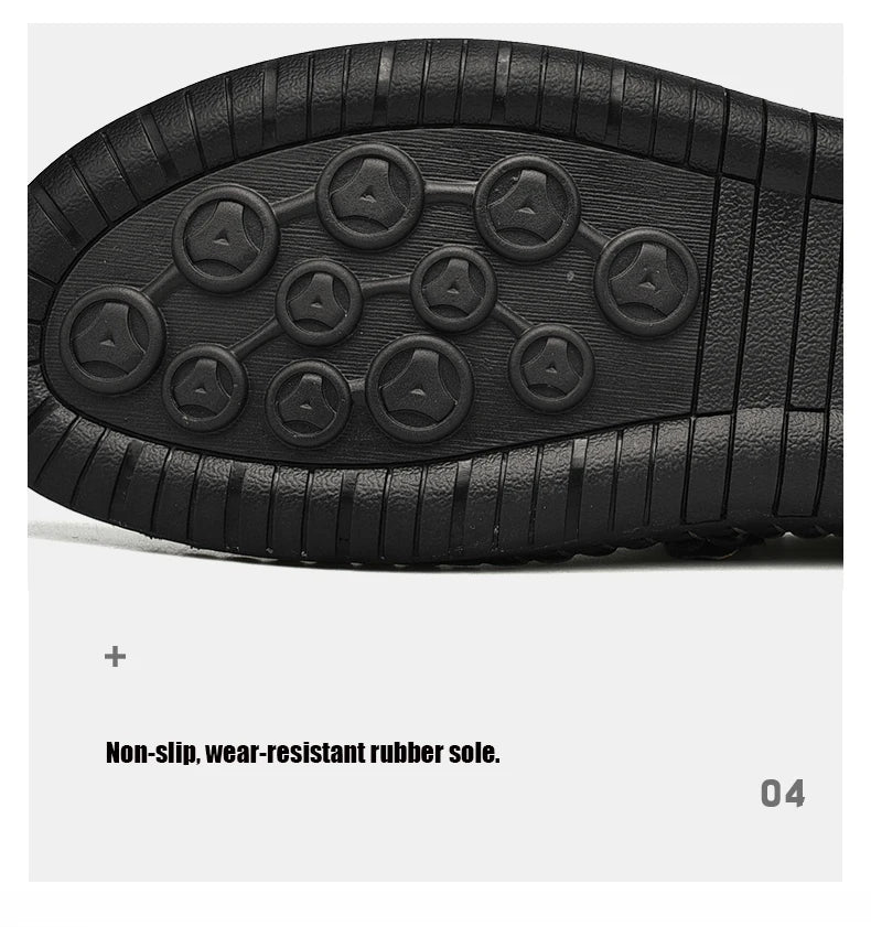 Handmade Leather Men Shoes Casual Slip On Loafers Breathable Leather Shoes Men Flats Hot Sale Moccasins Outdoor Shoes Plus Size