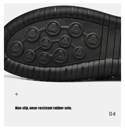 Handmade Leather Men Shoes Casual Slip On Loafers Breathable Leather Shoes Men Flats Hot Sale Moccasins Outdoor Shoes Plus Size