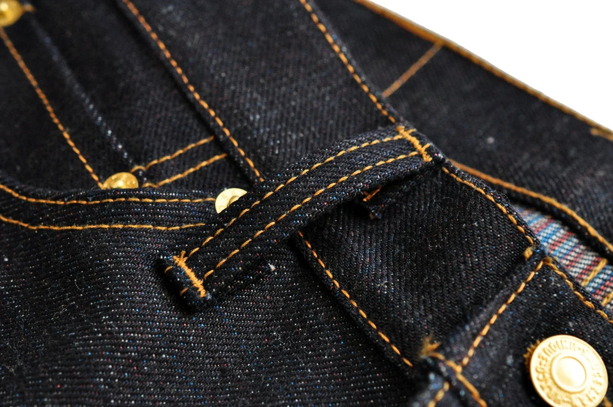 Mens Jeans 21 Oz Rainbow Selvedge Denim Vintage Raw Jeans for Men Sanforized Unwashed Heavyv Denim Jeans