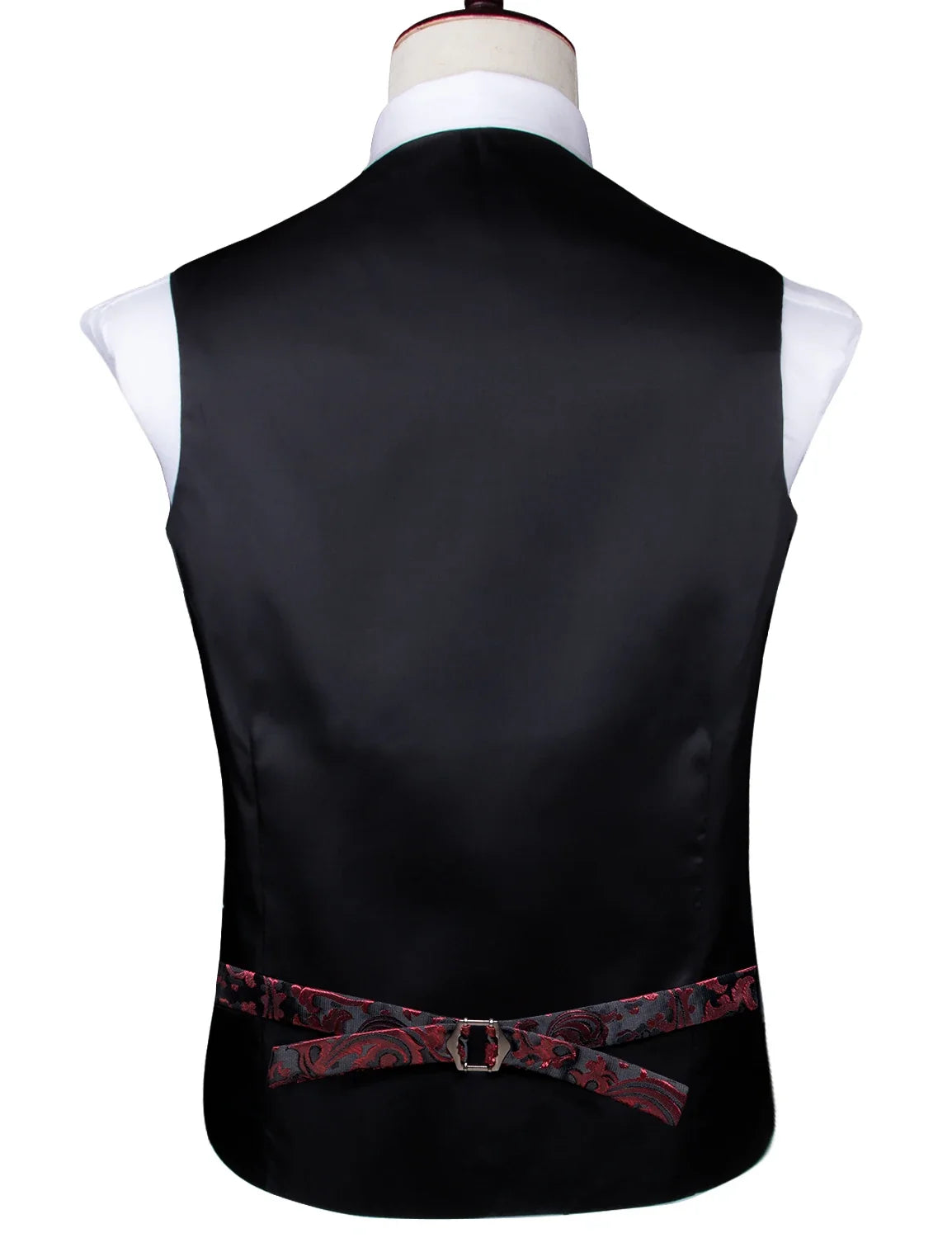 Fashion Silk Vest For Men Classic Gold Champane Yellow Waistcoat Jacket Tie Hankerchief Cufflinks Sets Dress Suit Wedding Hi-Tie
