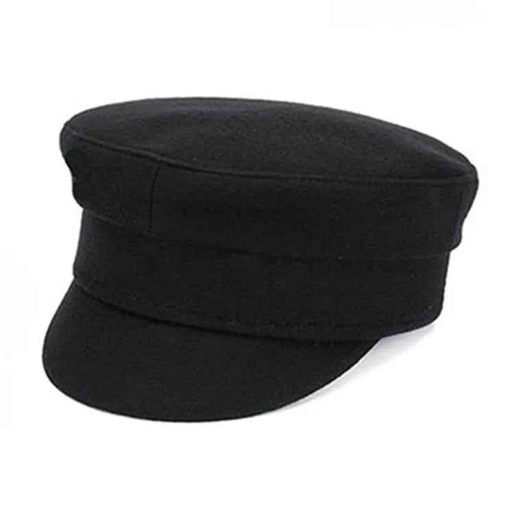 New Winter Women Hats Newsboy Caps Flat letter Militray Caps British Vintage Visor cap