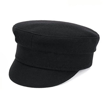 New Winter Women Hats Newsboy Caps Flat letter Militray Caps British Vintage Visor cap