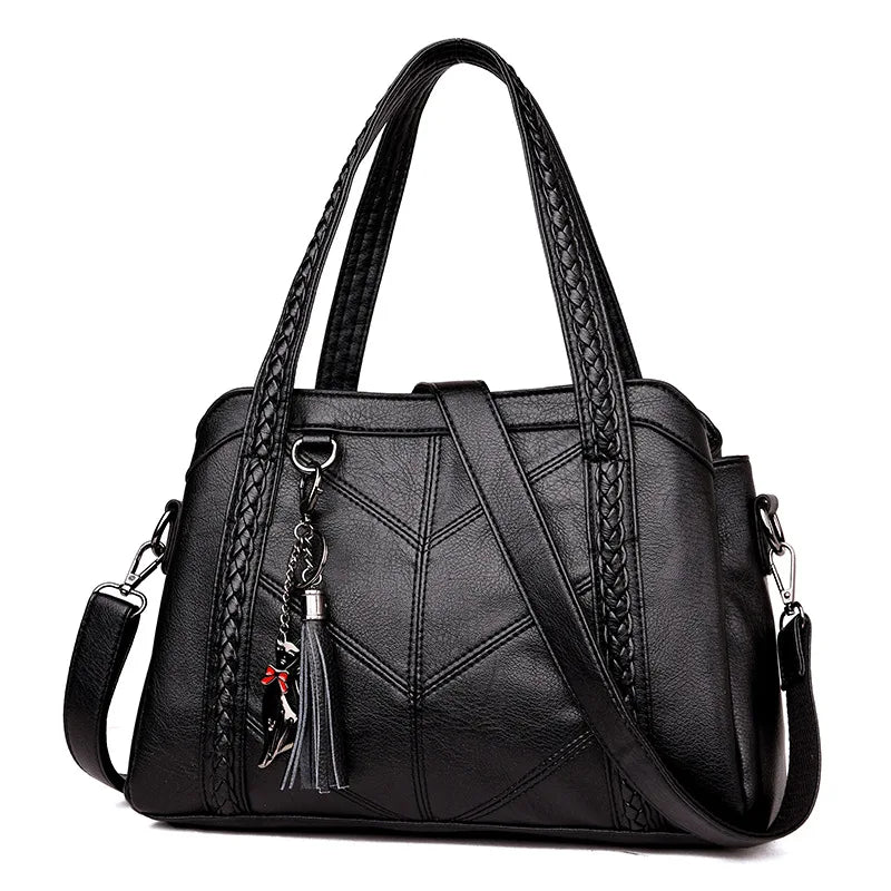 Sac A Main Soft PU Leather Luxury Handbags Women Bags Designer Ladies High Quality Tassel Crossbody Bags Shopper Tote