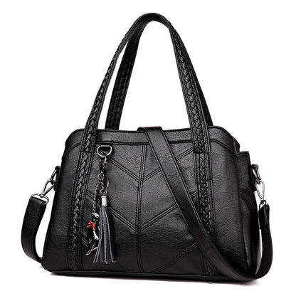Sac A Main Soft PU Leather Luxury Handbags Women Bags Designer Ladies High Quality Tassel Crossbody Bags Shopper Tote