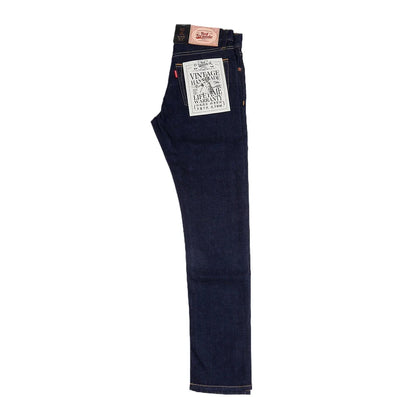 Washed Slim Fitting Pants Sanforized Raw Denim Jeans 12oz