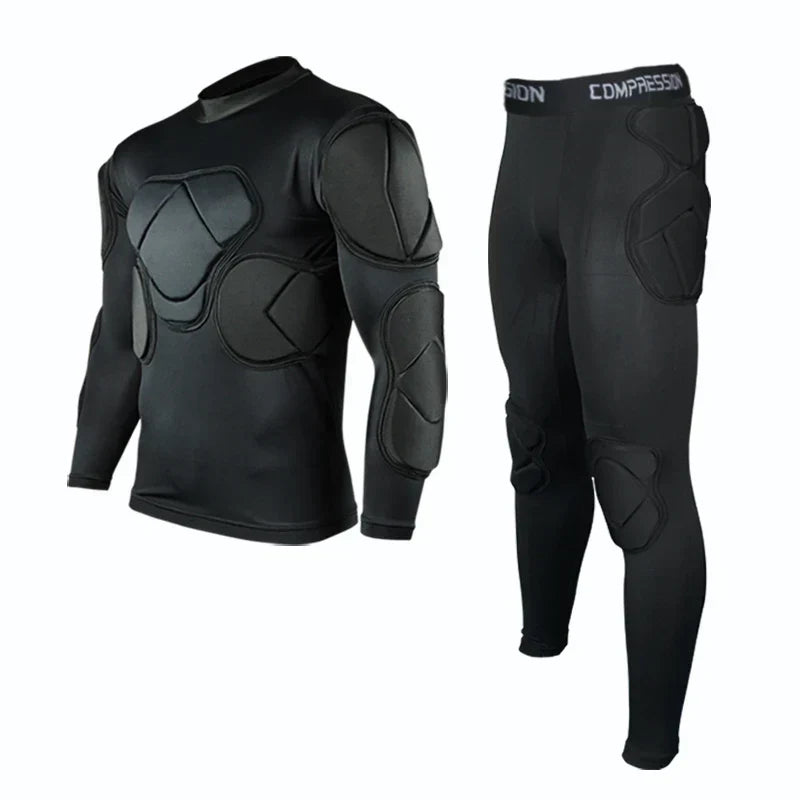 Men's Soccer Goalkeeper Jersey Training Uniform EVA Thick Sponge Protection Football Goalkeeper Uniform Sport Pants