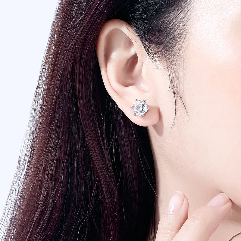 10K Gold Post 5/2/1.2ct Pear Cut Moissanite Stud Earrings Anti-allergy Eearrings For Women Jewelry Wholesale