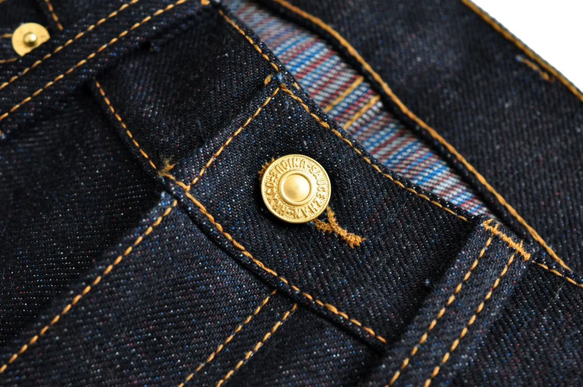 Mens Jeans 21 Oz Rainbow Selvedge Denim Vintage Raw Jeans for Men Sanforized Unwashed Heavyv Denim Jeans