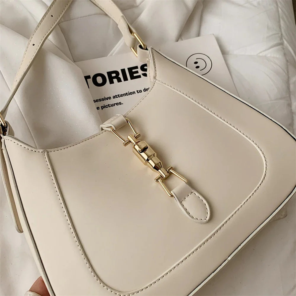 Top Quality Luxury Brand Purses and Handbags Designer Leather Shoulder Crossbody Bags for Women Dual Straps Underarm Sac A Main