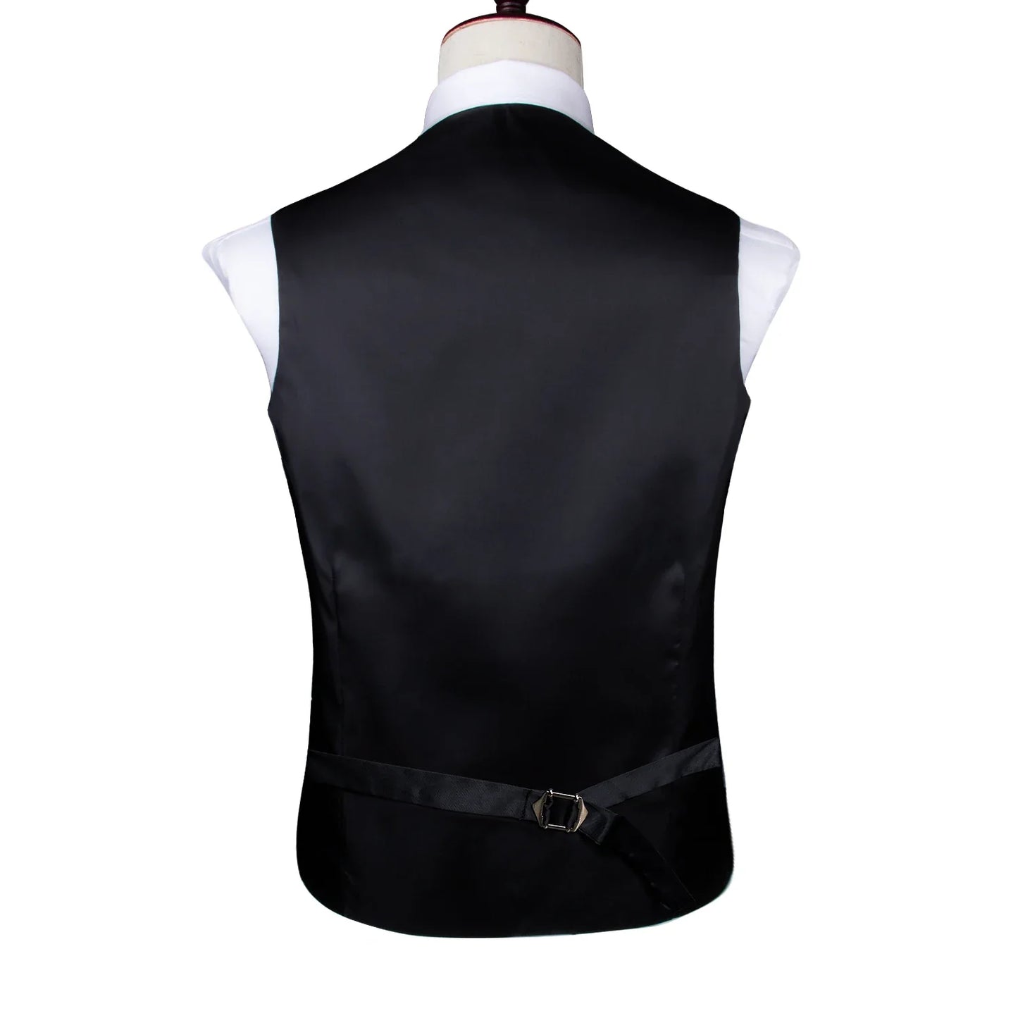 Vest for Men Gold Suit Vest Floral Waistcoat Summer Vest Tuxedo Paisley Tie Set Cufflinks for Wedding Business Hi-Tie WJ-0008