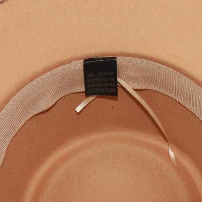 Fedora Hats Men Women 8.5CM Wide Brim Wool Felt Jazz Hats 2023 British style Dress Formal Panama Cap