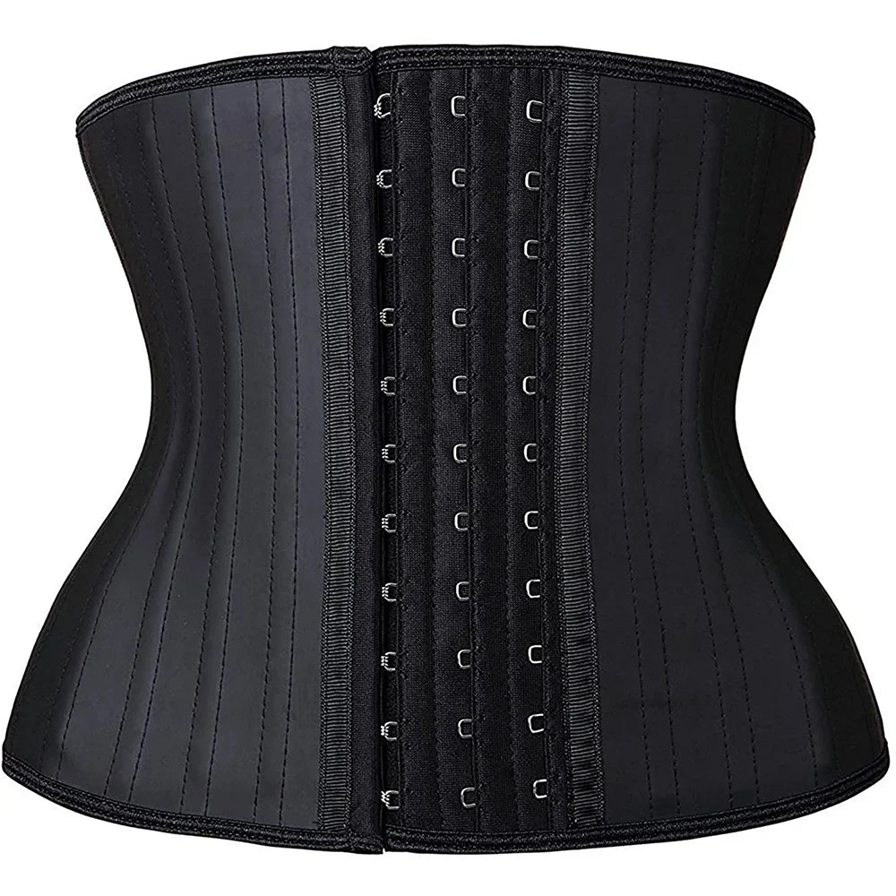 Short Torso Corset Waist Trainer Latex Body Shapewear Women Tummy Shaper Belly Sheath Sllimming Belt Modeling Strap Weight Loss