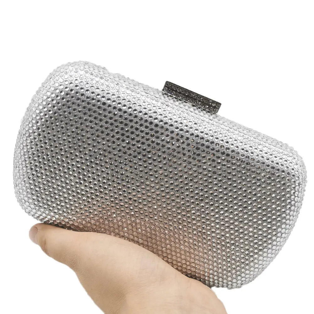 Burgundy Crystal Evening Bags and Clutches for Women Formal Party Rhinestone Handbags Wedding Clutch Purse