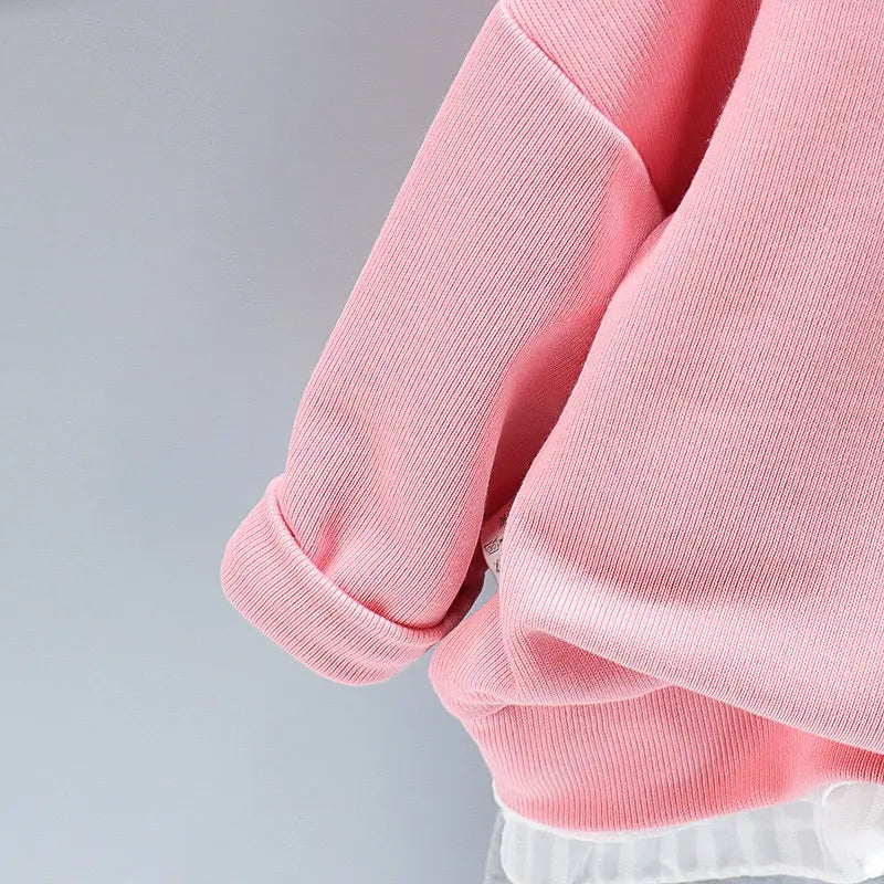 New Spring Toddler Clothing Cotton Suit Children Girls Girls Cartoon T-shirt Sports Pants 2Pcs/set Kids Clothes Baby Tracksuits