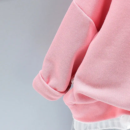 New Spring Toddler Clothing Cotton Suit Children Girls Girls Cartoon T-shirt Sports Pants 2Pcs/set Kids Clothes Baby Tracksuits