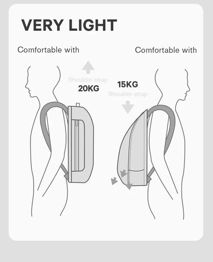 Slim Men Business Expandable Waterproof 15.6" Laptop Backpack Fashion Male Travel Light Scalable Shoulder Bags for Men