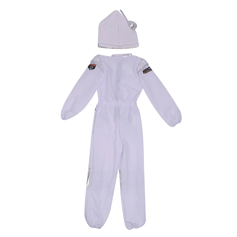 Deluxe Boys Girls White Space Astronaut Costume Suitable For Book Week Halloween Carnival Out Space Themed Party Kids Costumes
