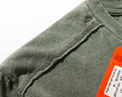 Summer New Short-Sleeved T-shirt Men 's Fashionable Mid-Length round Neck Pure Cotton Tops