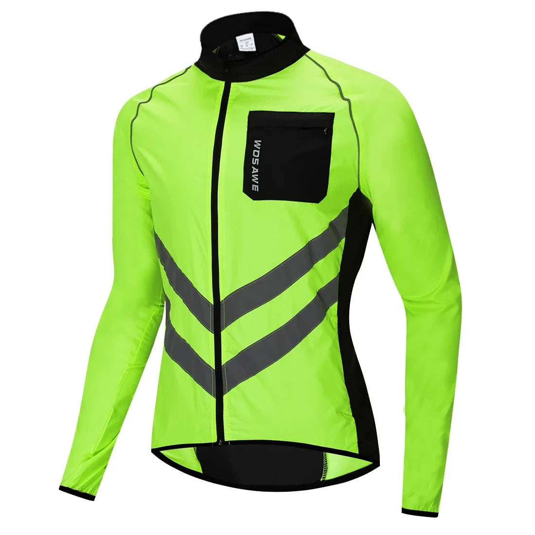 Windproof Cycling Jacket MTB Bike Jersey Outdoor Sport Cycling Windbreaker Rainproof Reflective Bike Clothing Navy Blue