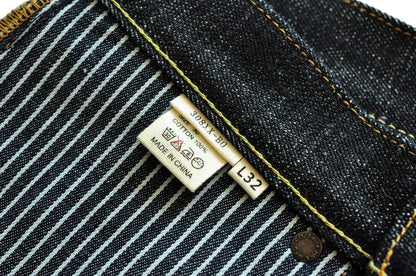 308XX-BO-Wind Jeans for Men Furinkazan Selvedge raw denim Jeans Mens Jeans 66 MODE Fit 16.8 OZ Silver-plated Buttons