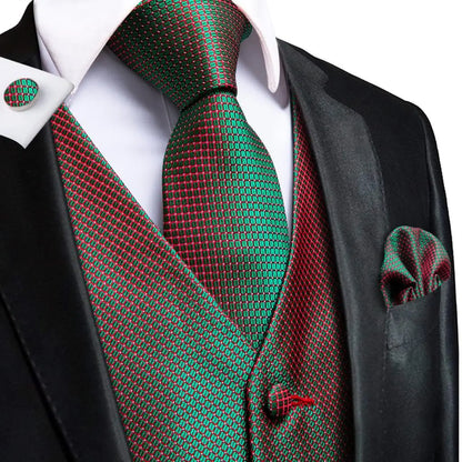 Navy Blue Mens Vest Formal Paisley Waistcoat Jacket Tie Handkerchief Cufflinks Set For Male Dress Suit Wedding Party